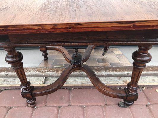 Mahogany and Oak Coffee Table, 1920s-WQQ-1765291