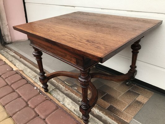 Mahogany and Oak Coffee Table, 1920s-WQQ-1765291