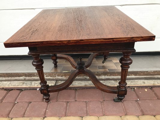 Mahogany and Oak Coffee Table, 1920s-WQQ-1765291