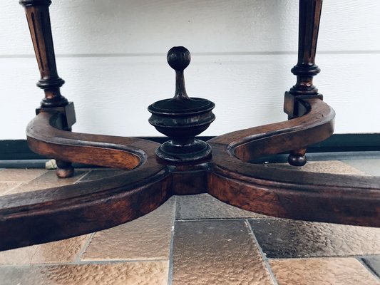 Mahogany and Oak Coffee Table, 1920s-WQQ-1765291