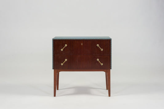 Mahogany and Teak Chest of Drawers, 1950s