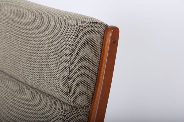 Mahogany and Wool Fabric Armchair by Ole Wanscher Hochleitner for Poul Jeppesens Møbelfabrik-DQ-1251624