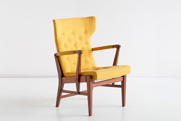 Mahogany Armchairs by Bertil Söderberg for Nordiska Kompaniet, 1940s, Set of 2-FMT-605938