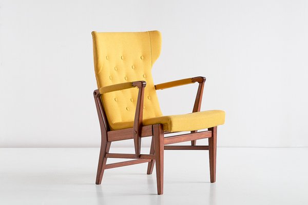 Mahogany Armchairs by Bertil Söderberg for Nordiska Kompaniet, 1940s, Set of 2-FMT-605938