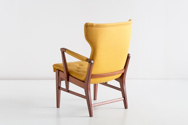 Mahogany Armchairs by Bertil Söderberg for Nordiska Kompaniet, 1940s, Set of 2-FMT-605938