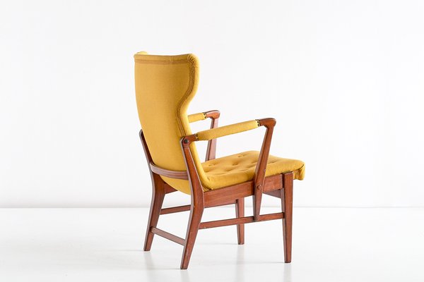 Mahogany Armchairs by Bertil Söderberg for Nordiska Kompaniet, 1940s, Set of 2-FMT-605938