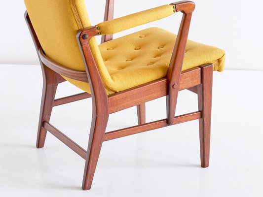 Mahogany Armchairs by Bertil Söderberg for Nordiska Kompaniet, 1940s, Set of 2-FMT-605938