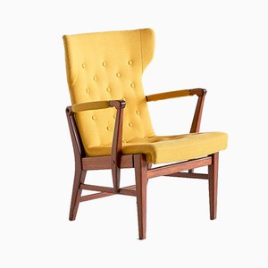 Mahogany Armchairs by Bertil Söderberg for Nordiska Kompaniet, 1940s, Set of 2-FMT-605938