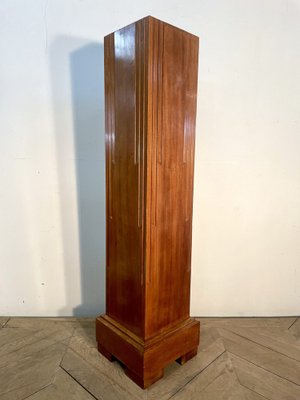 Mahogany Art Deco Column, 1930s-AXR-1721762