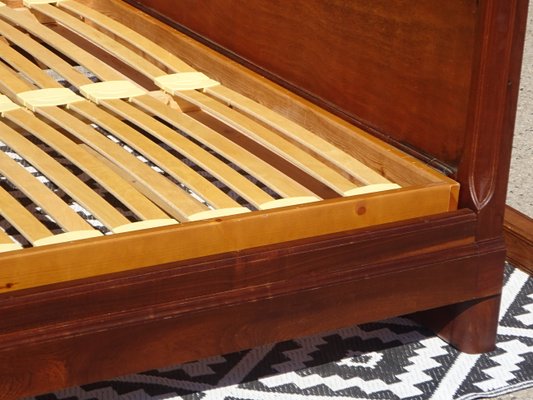 Mahogany Bed with Bronze Decorations, 1930s-ABK-2042176