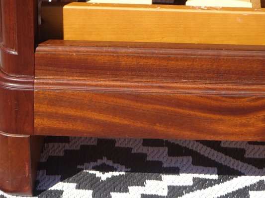 Mahogany Bed with Bronze Decorations, 1930s-ABK-2042176