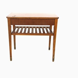 Mahogany Bedside Table, Sweden, 1950s-GEK-1727848