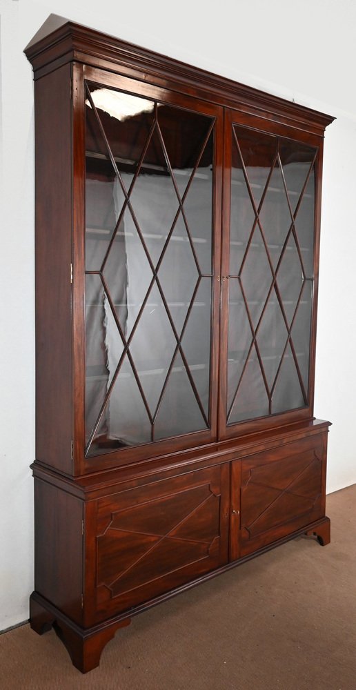 Mahogany Bookcase Cabinet, England, 1900s