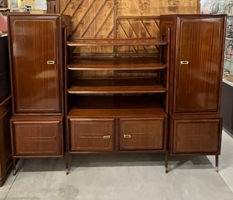 Mahogany Bookcase from Permanente Mobili Cantù, 1950s-BNU-1105675