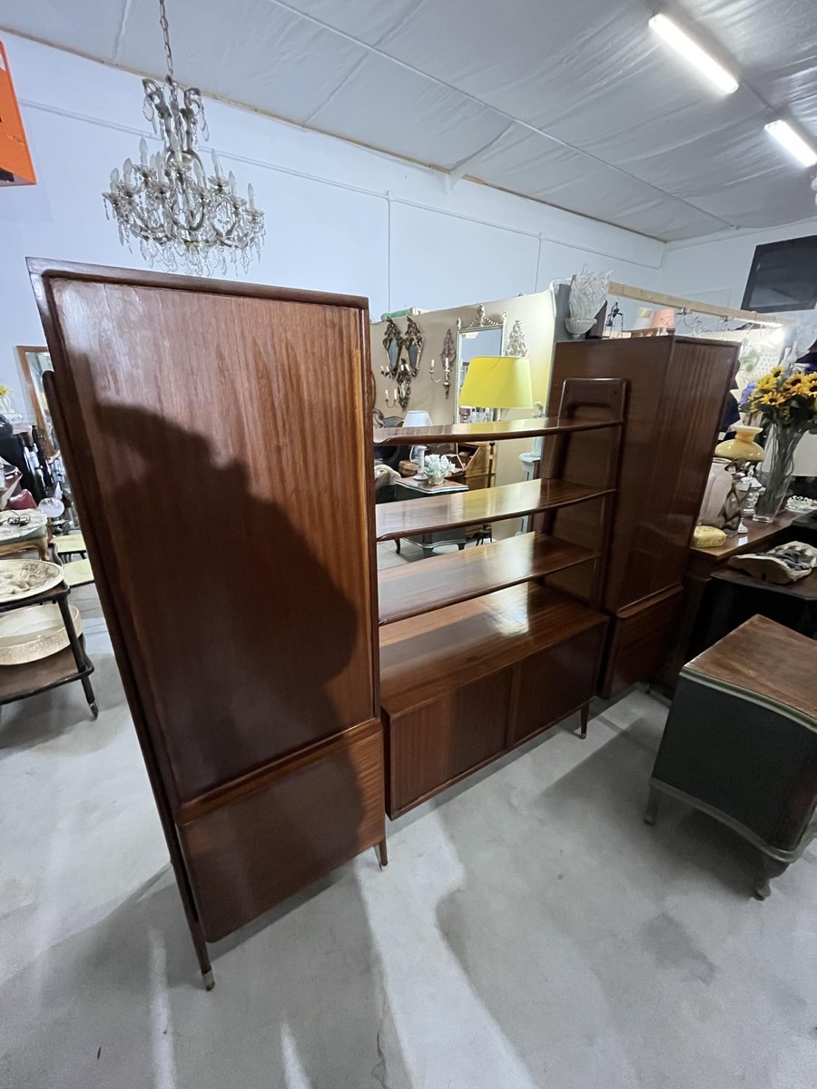 Mahogany Bookcase from Permanente Mobili Cantù, 1950s