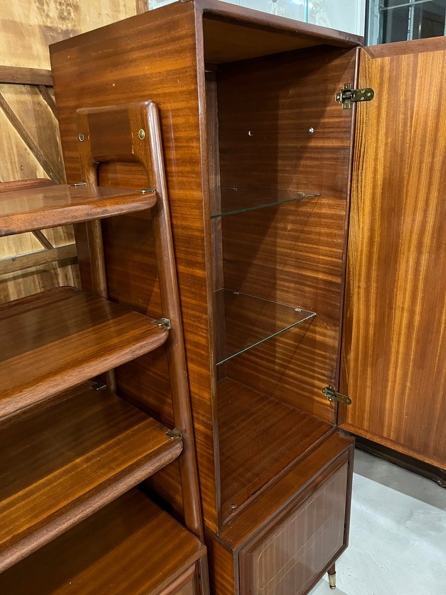 Mahogany Bookcase from Permanente Mobili Cantù, 1950s