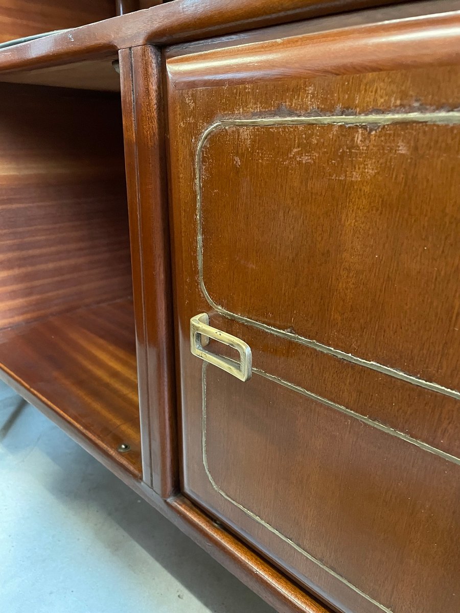 Mahogany Bookcase from Permanente Mobili Cantù, 1950s