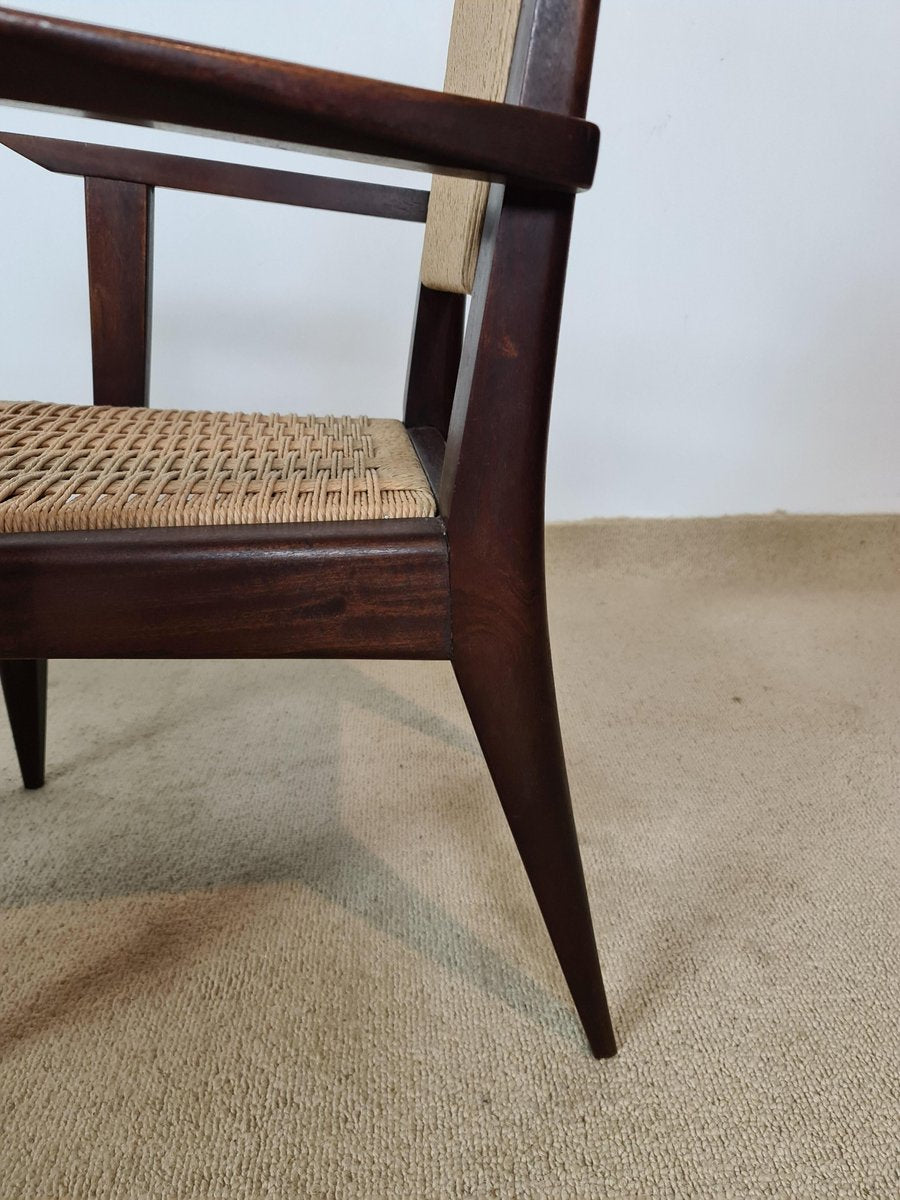 Mahogany Chairs, 1950s, Set of 4