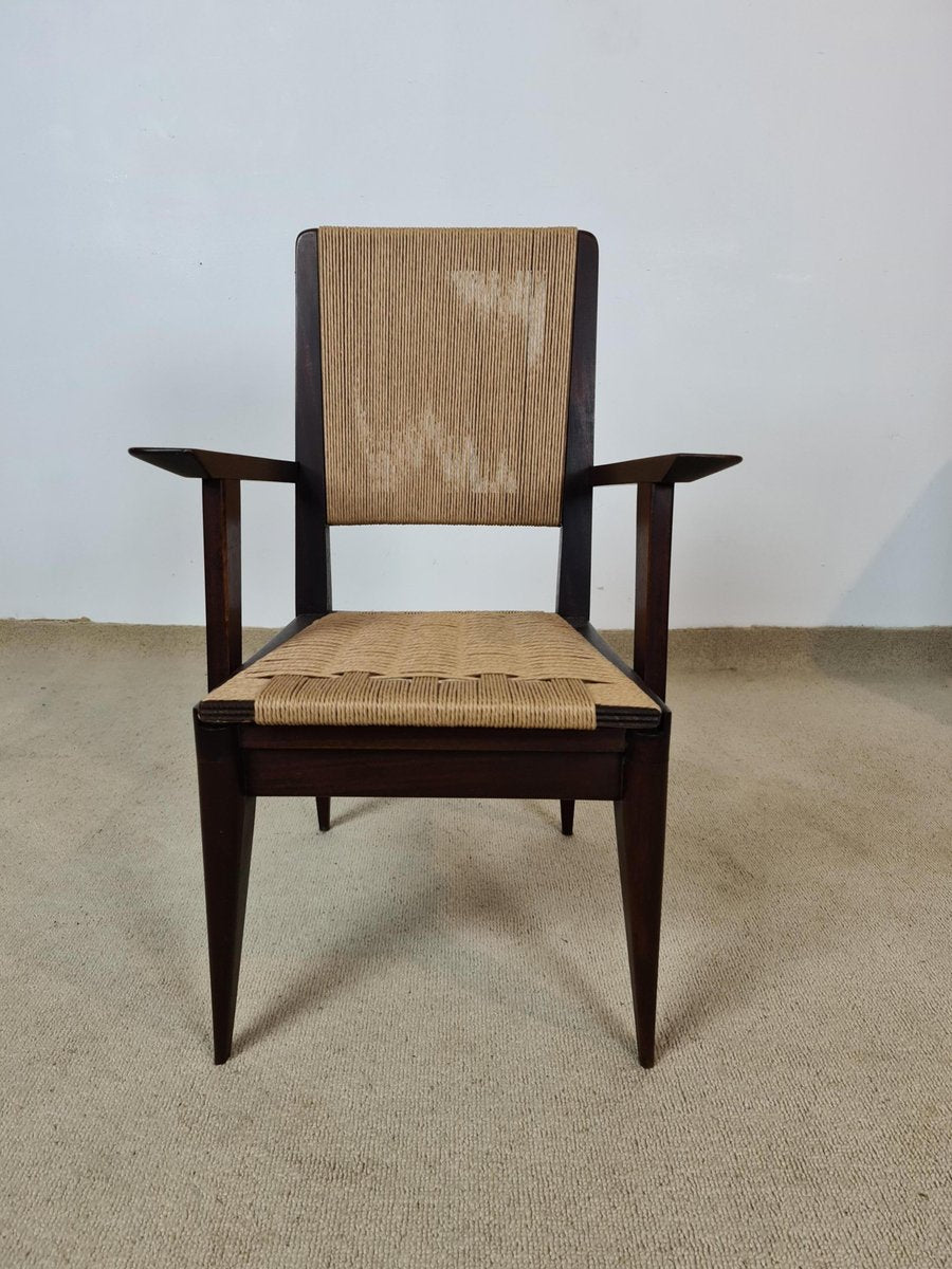 Mahogany Chairs, 1950s, Set of 4