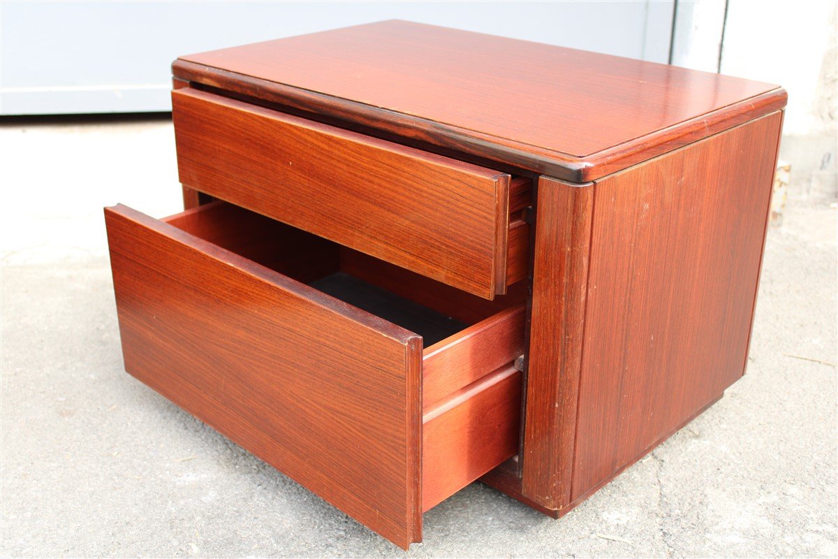 Mahogany Chest of Drawers, 1960s, Set of 3