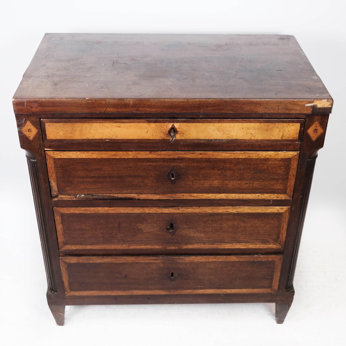 Mahogany Chest of Drawers by Louis Seize