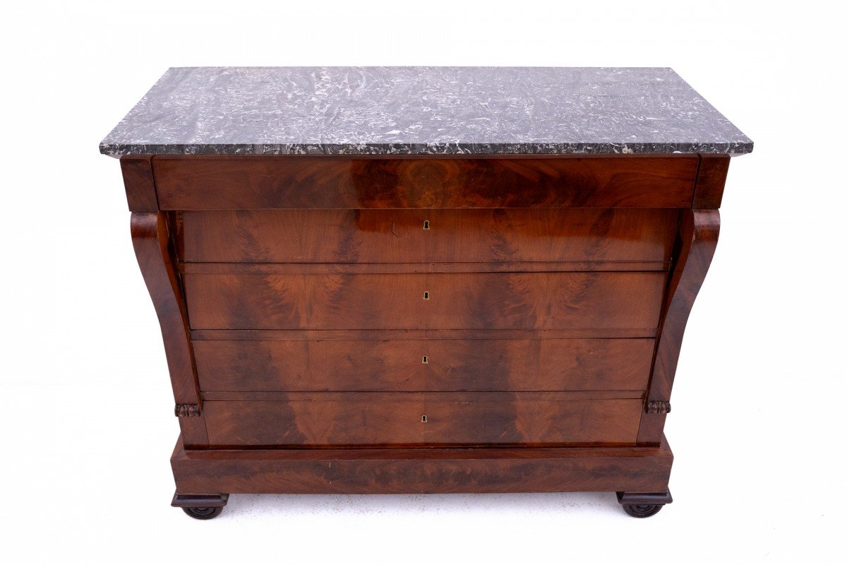 Mahogany Chest of Drawers, France, 1890s