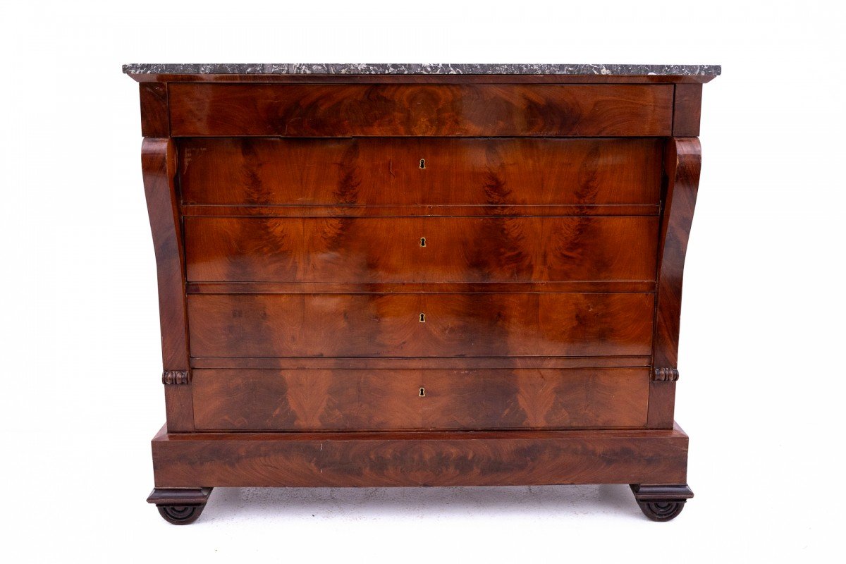 Mahogany Chest of Drawers, France, 1890s