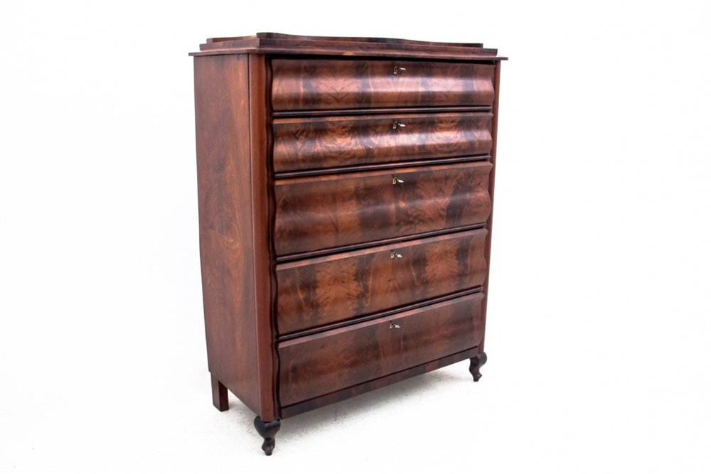 Mahogany Chest of Drawers, Northern Europe, 1850s