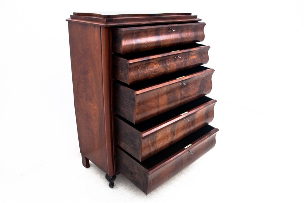 Mahogany Chest of Drawers, Northern Europe, 1850s