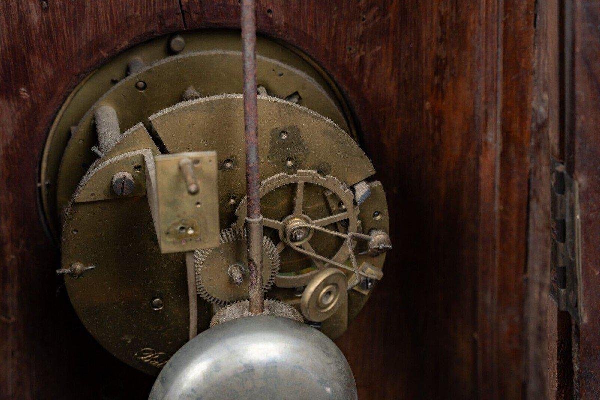 Mahogany Clock in Gilded Bronze from Maison Balthazard