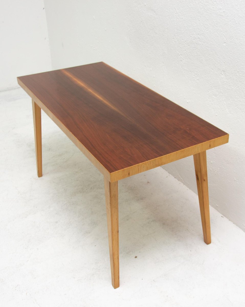 Mahogany Coffee Table, 1960s, Czechoslovakia