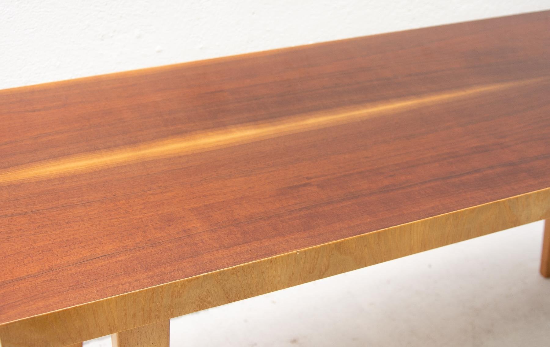 Mahogany Coffee Table, 1960s, Czechoslovakia