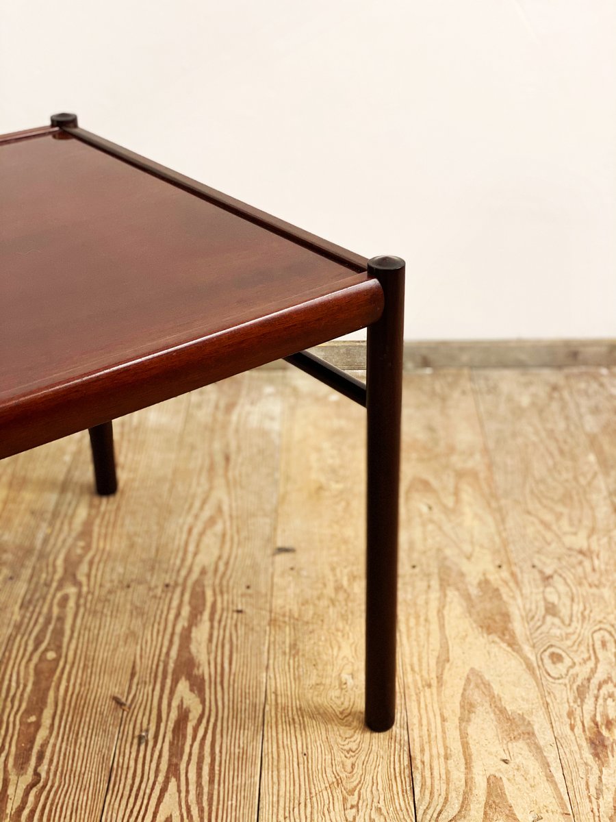 Mahogany Coffee Table by Ole Wanscher for Poul Jeppesens Møbelfabrik, 1950s