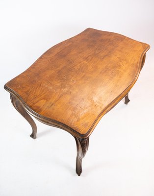 Mahogany Coffee Table with Carvings, 1880s-UY-1427388