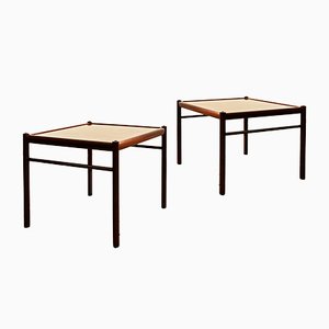 Mahogany Colonial Coffee Tables by Ole Wanscher for Poul Jeppesens Møbelfabrik, 1950s, Set of 2-DOY-864505