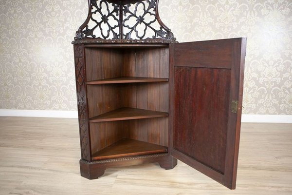 Mahogany Corner Cabinet, 1890s-CYY-2016577