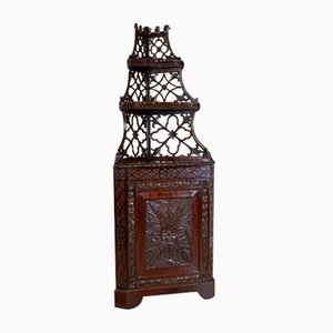 Mahogany Corner Cabinet, 1890s-CYY-2016577