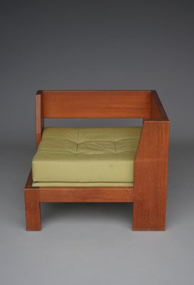 Mahogany Corner Chair by Wim Den Boon, 1960s-MB-1788028