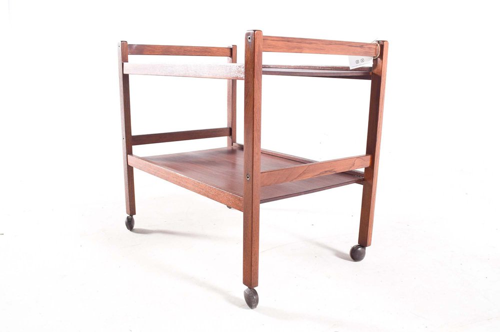 Mahogany Danish Tea Trolley, 1960s