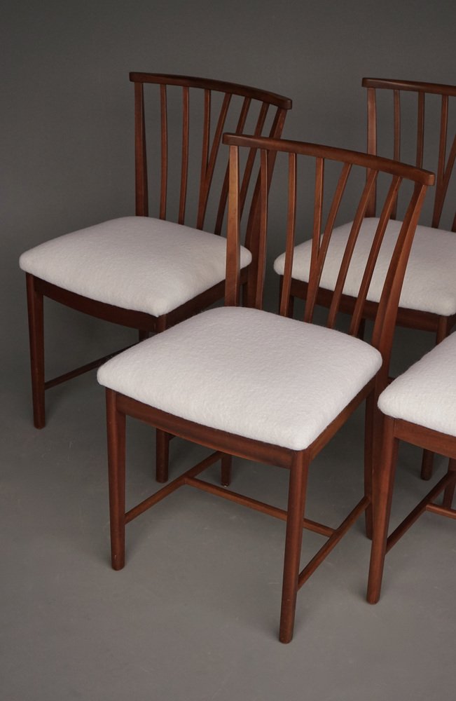 Mahogany Dining Chairs by Elmar Berkovich for Zijlstra, 1950s. Set of 6