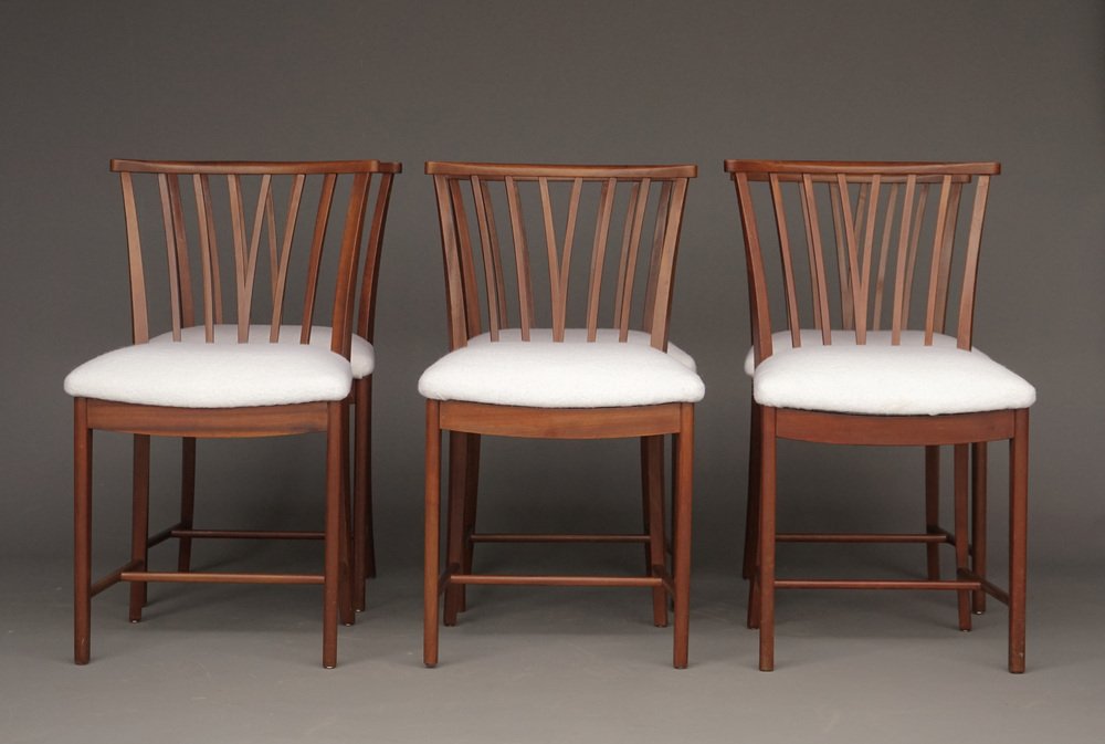 Mahogany Dining Chairs by Elmar Berkovich for Zijlstra, 1950s. Set of 6