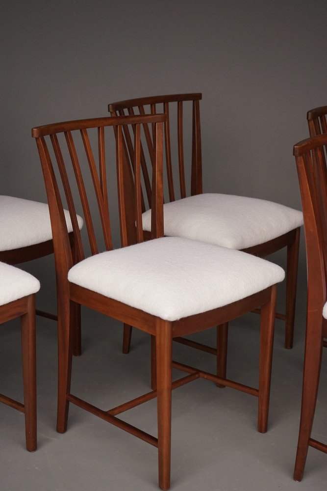 Mahogany Dining Chairs by Elmar Berkovich for Zijlstra, 1950s. Set of 6