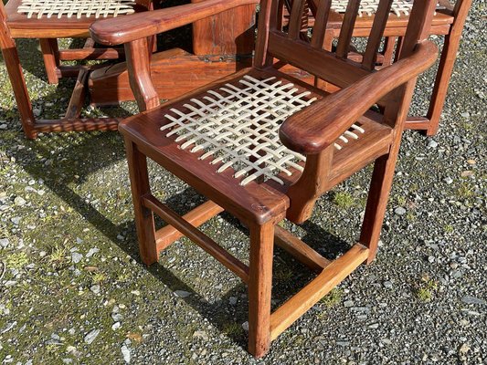 Mahogany Dining Set, 1970s, Set of 17-QYF-1754436