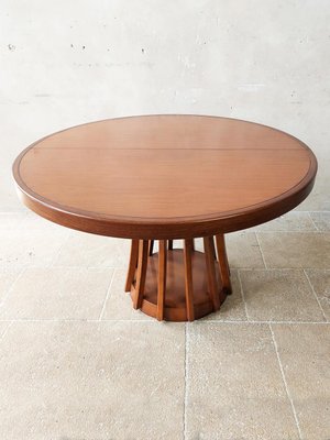 Mahogany Dining Table by Angelo Mangiarotti, 1972-TDA-1376275