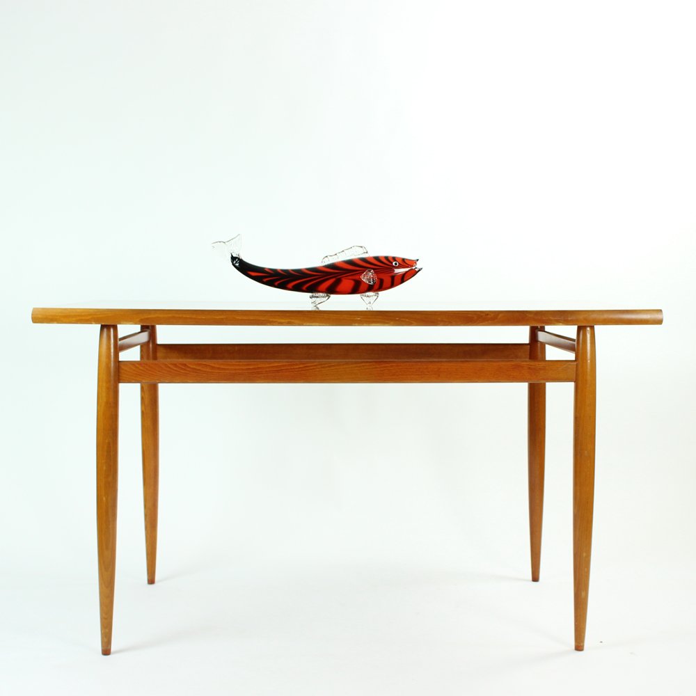 Mahogany Dining Table, Former Czechoslovakia, 1970s