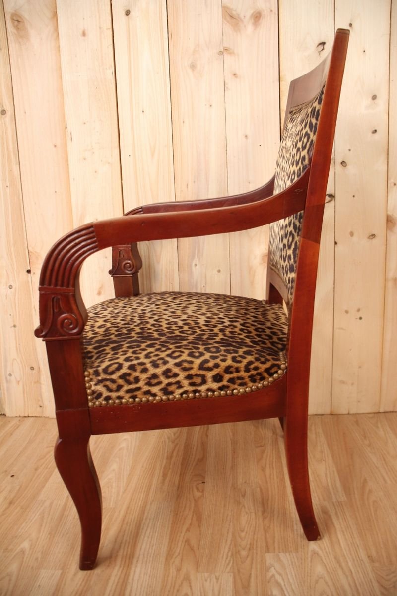 Mahogany Empire Style Armchair