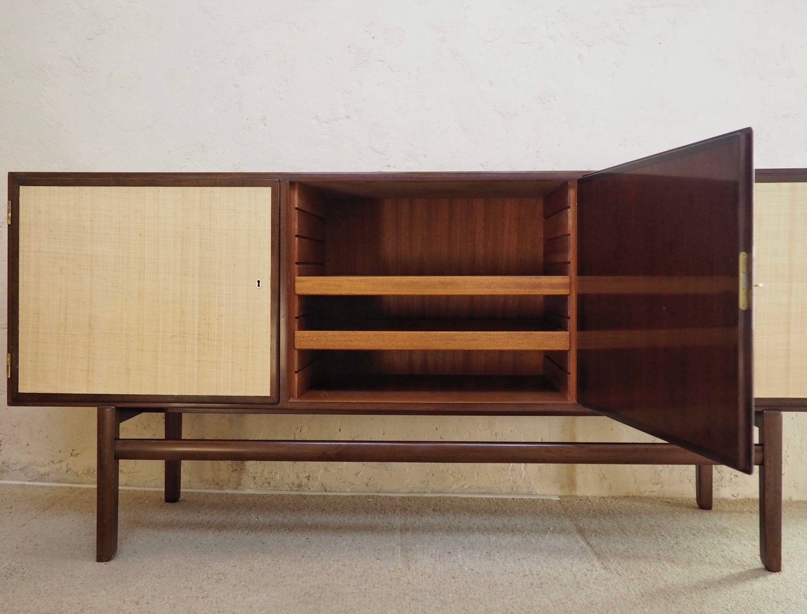 Mahogany Enfilade by Ole Wanscher for Poul Jeppesens Møbelfabrik, 1950s