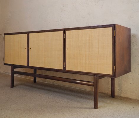 Mahogany Enfilade by Ole Wanscher for Poul Jeppesens Møbelfabrik, 1950s-MBX-1140921