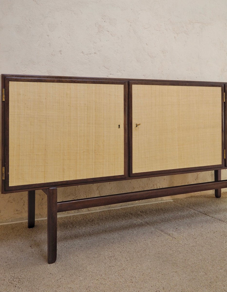 Mahogany Enfilade by Ole Wanscher for Poul Jeppesens Møbelfabrik, 1950s