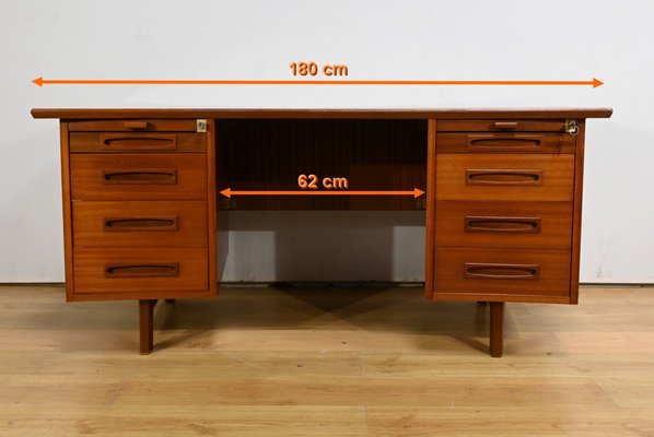 Mahogany Executive Desk from Ordo, 1960s-RVK-2034833